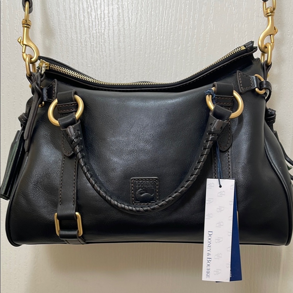 Dooney & Bourke Black Florentine Leather Satchel